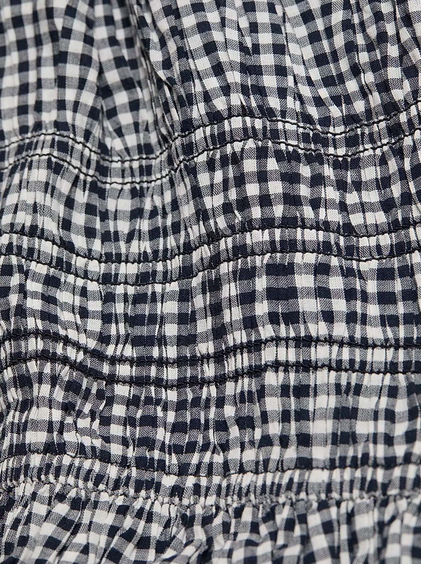Quinley Cotton Dress - Navy La Maddalena Gingham Shop-Label Quinley Cotton Dress - Navy La Maddalena Gingham Shop-Label