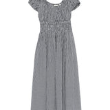 Quinley Cotton Dress - Navy La Maddalena Gingham