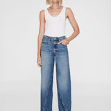 Brie Wide Leg Jean - Aegean Blue