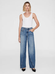 Brie Wide Leg Jean - Aegean Blue