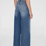 Brie Wide Leg Jean - Aegean Blue
