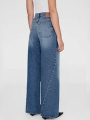 Brie Wide Leg Jean - Aegean Blue