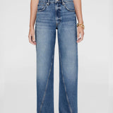 Brie Wide Leg Jean - Aegean Blue