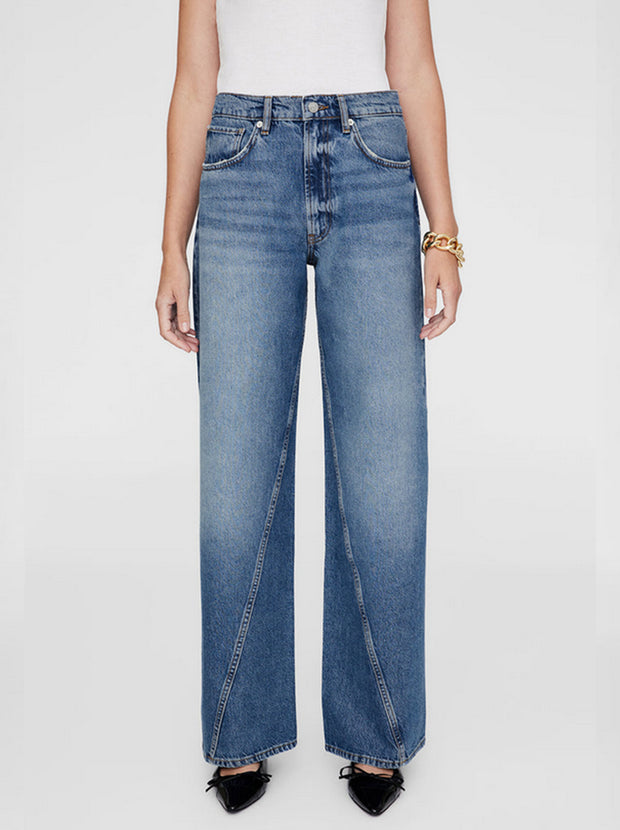 Brie Wide Leg Jean - Aegean Blue