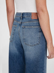 Brie Wide Leg Jean - Aegean Blue