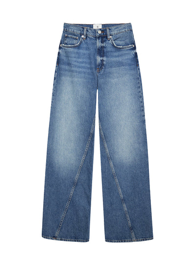 Brie Wide Leg Jean - Aegean Blue