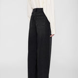 Manon Baggy Wide-Leg Jean - Dark Stone Grey