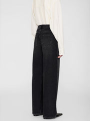 Manon Baggy Wide-Leg Jean - Dark Stone Grey