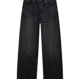 Manon Baggy Wide-Leg Jean - Dark Stone Grey