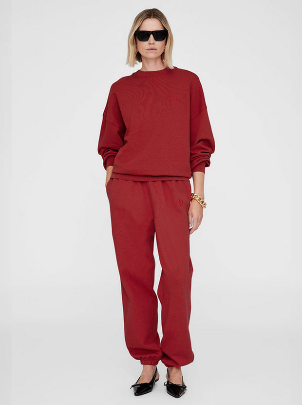 Miles Oversized Sweatshirt - Washed Red