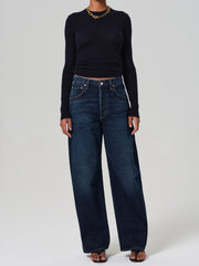 Ayla Baggy Cuffed Crop Jean - Costa Bravo