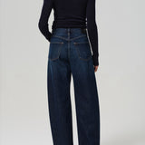 Ayla Baggy Cuffed Crop Jean - Costa Brava