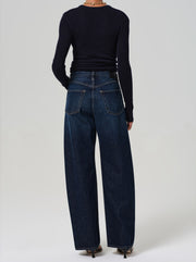 Ayla Baggy Cuffed Crop Jean - Costa Bravo