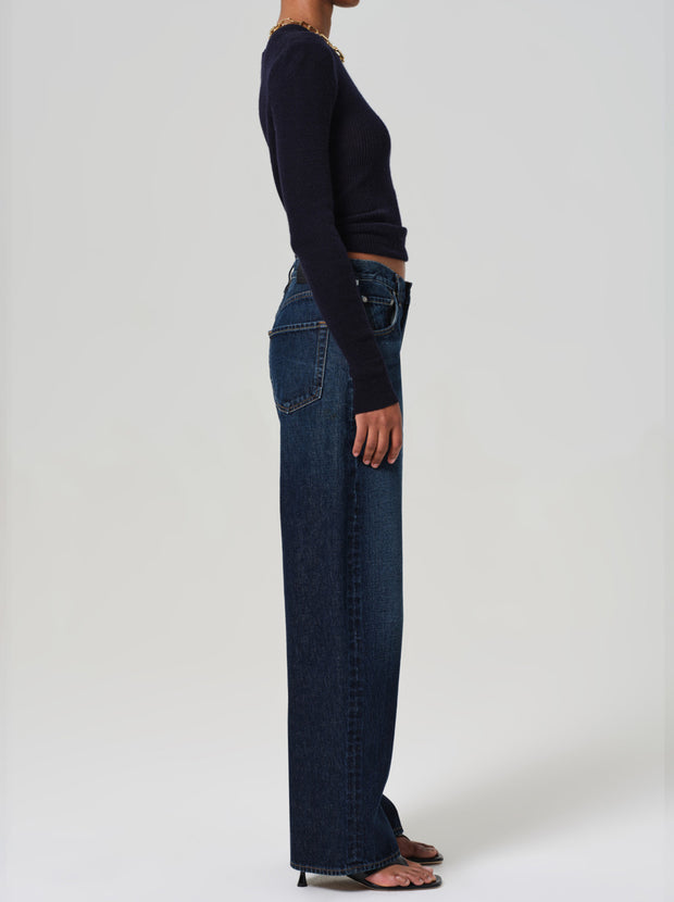 Ayla Baggy Cuffed Crop Jean - Costa Bravo