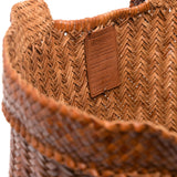 Oversize Triple Jump Weave Maxi Leather Shopper - Tan