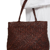 Vintage Mesh Woven Tote - Bruciato