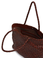 Vintage Mesh Woven Tote - Bruciato