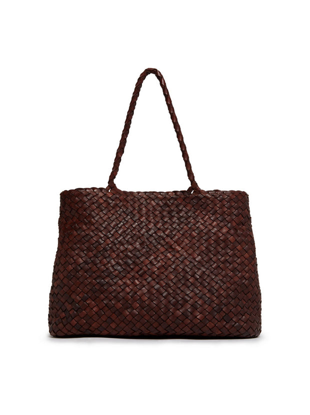 Vintage Mesh Woven Tote - Bruciato