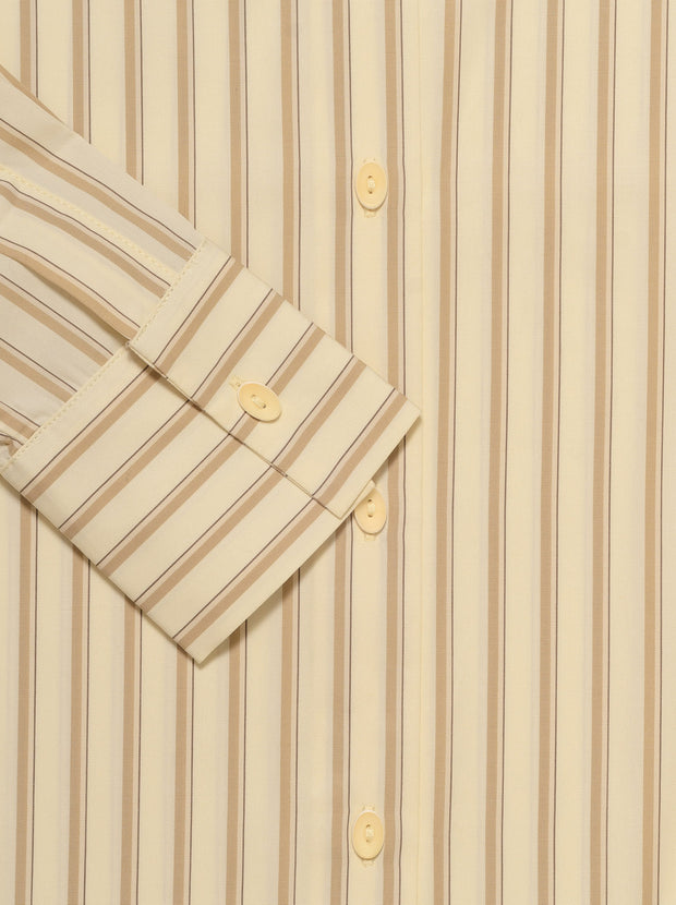 Vados Stripe Shirt - Shadow Stripe Butter