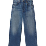 Ayla Raw Hem Baggy Crop Jean - Chaya