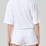 Goldie Cotton Tee - Soft White