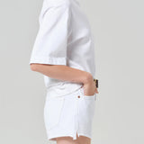 Goldie Cotton Tee - Soft White