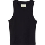 Isabel Rib Tank - Black