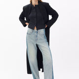 Francesca Merino Wool-Blend Cardigan - Charcoal