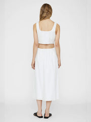 Dione Cotton Dress - White