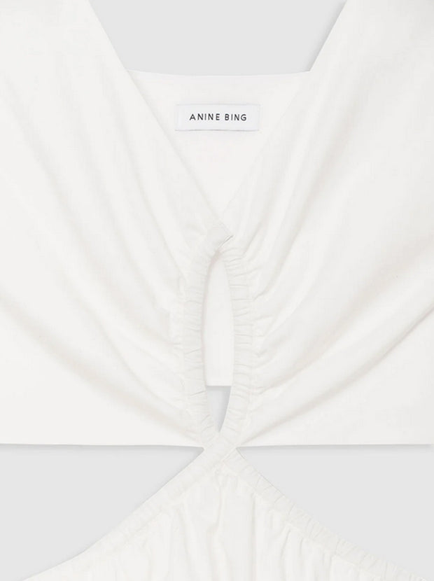 Dione Cotton Dress - White