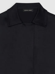 Julia Silk Blend Shirt - Black