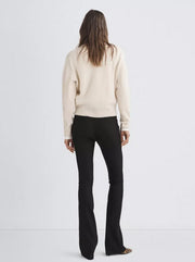 Durham Herringbone Cashmere Sweater - Ivory