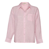 Bobby Linen Shirt - Pale Pink