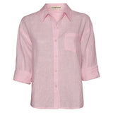 Bobby Linen Shirt - Pale Pink