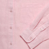 Bobby Linen Shirt - Pale Pink