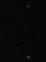 3 Button Boxy Cardigan - Black