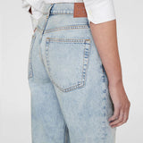 Kate Straight Leg Ankle Jean - Destructed Bleached Blue