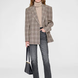 Aretha Blazer - Brown Plaid