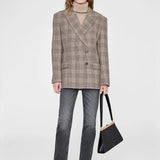 Aretha Blazer - Brown Plaid