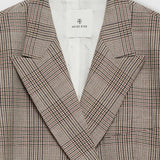 Aretha Blazer - Brown Plaid
