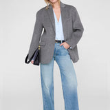 Bethany Silk-Blend Shirt - Pale Blue