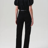 Blaine High-Rise Vintage Straight - Solid Black