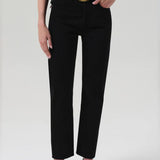 Blaine High-Rise Vintage Straight - Solid Black