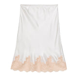 Elowette Silk Skirt - Salt and Peach Lace