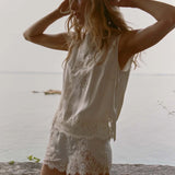 Iona Silk Short - Sea Salt
