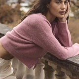 Petra Wool-Blend Cardigan - Rosebud