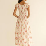 Quinette Dress - Ivory Lantana Floral