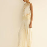 Viviane Silk Top - Sea Salt