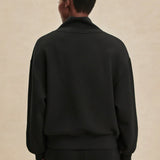 Davidson Half-Zip Sweat Top - Black