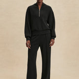 Davidson Half-Zip Sweat Top - Black